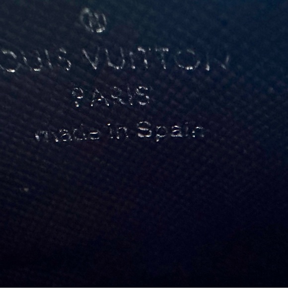 Vintage Louis Vuitton Keychain with leather trim.Red/Burgundy - Picture 6 of 6